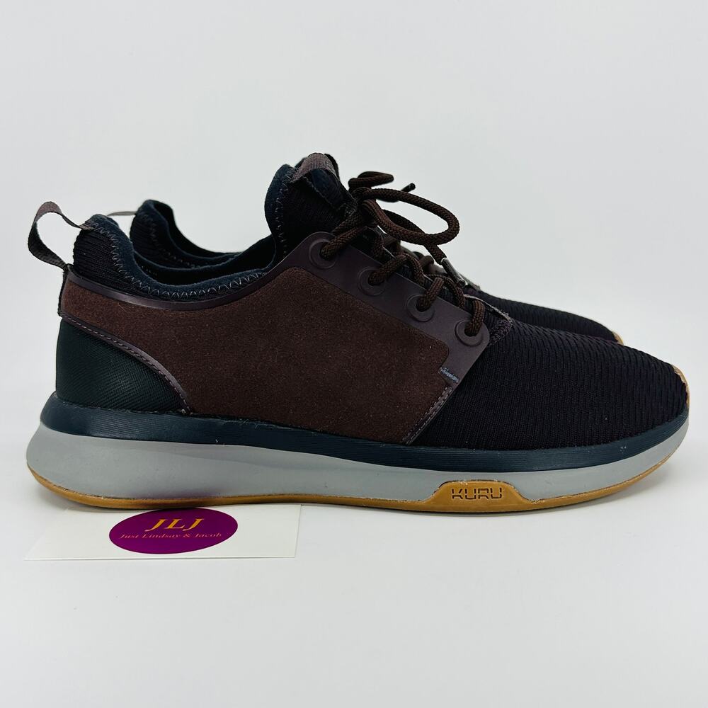 Kuru Women's Atom Supportive Everyday Walking Sneakers Wine Purple/ Gray Size 8